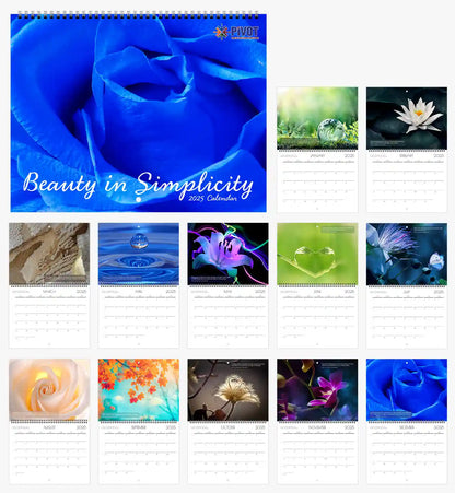 'Beauty in Simplicity' 2025 Calendar